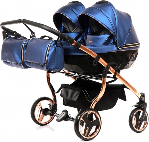 JUNAMA FLUO LINE DUO 02 wózek bliźniaczy 3w1